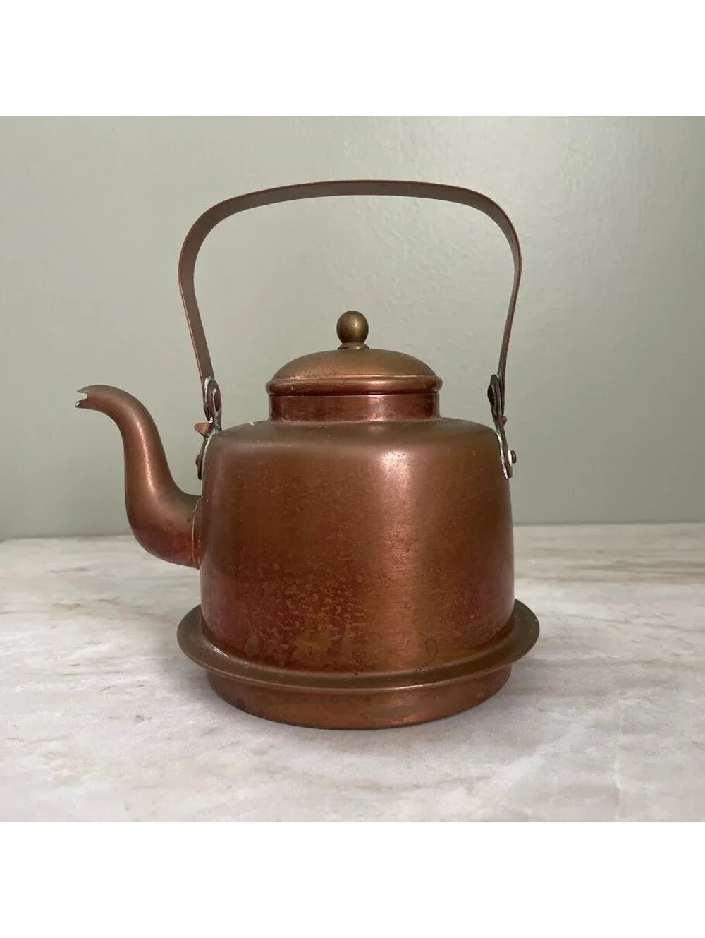 Vintage Rothberg Turku Copper Tea Kettle Made in Finland 1 Quart